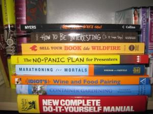 A few of the how-to books discussed in this post.