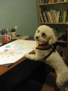 Maisie wants to make art, too!